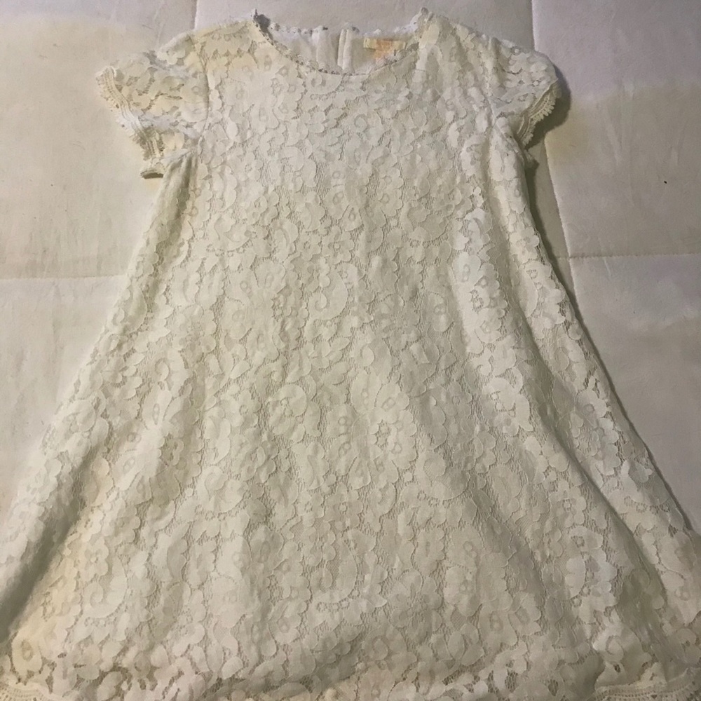 f21 lace dress size 9/10 NWOT gold zipper